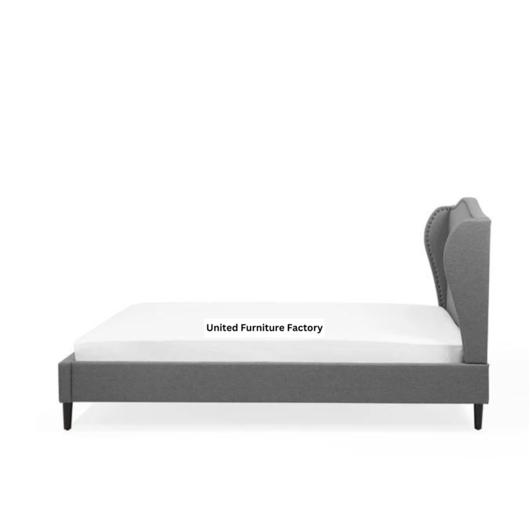 Colmar Upholstered Double Bed Grey