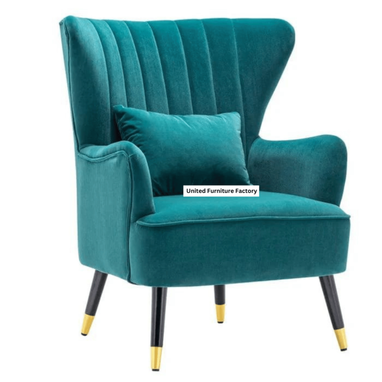 Devon Wide Velvet Wingback Chair