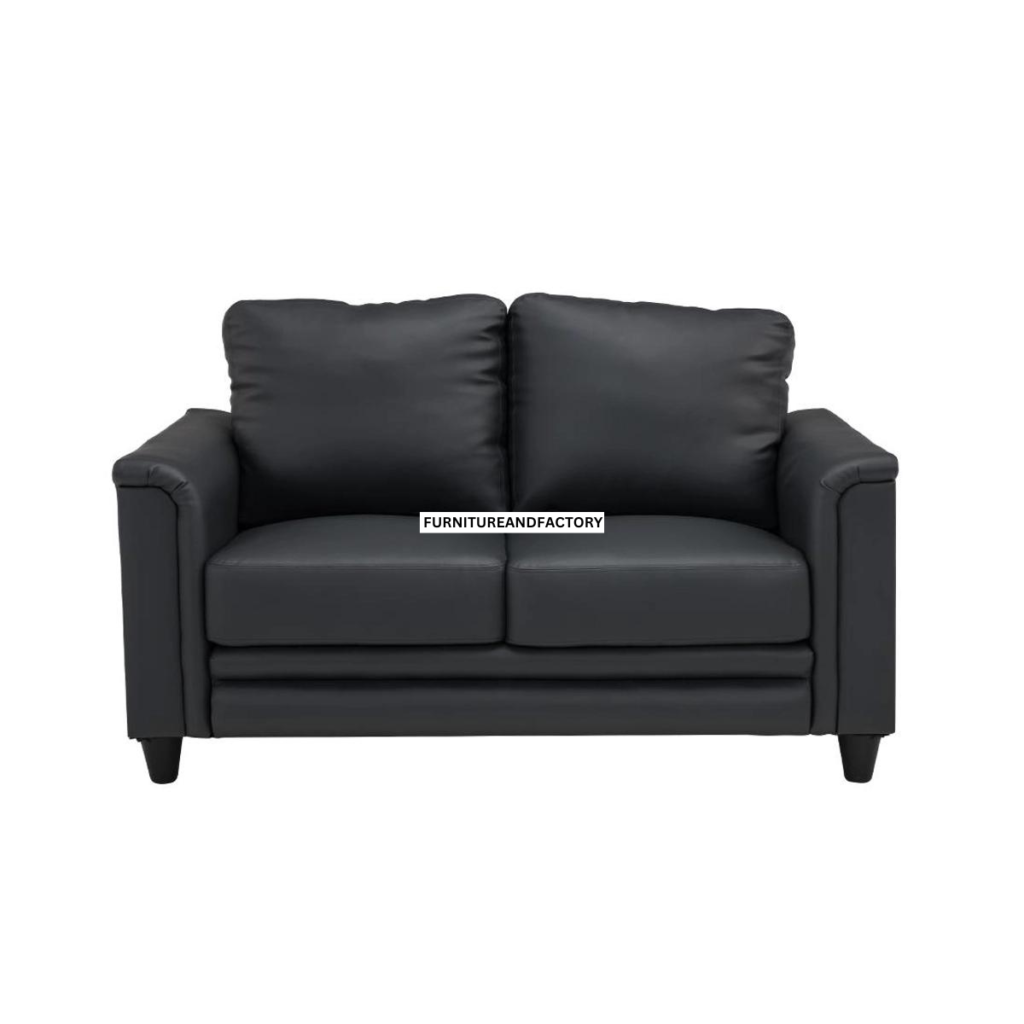 Henrik Leatherette | 2 Seater Sofa in ‎Graphite Grey