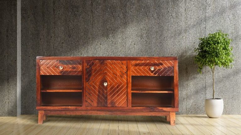 Sheesham Wood Sangh Credenza